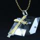 Fashion Top Trendy Stainless Steel Cross Necklace Pendant LPC361