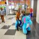 Hansel amusement park kids walking battery operated ride on elephant