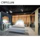 Cappellini Hotel Modern Bedroom Furniture Sets Wood / MDF / PU Leather ODM OEM