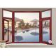 Impact Resistant Swing Open Windows , Float Glass Aluminium House Windows