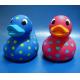 Lovely Heart Shaped Custom Rubber Ducks Pink / Blue Color Toys Retail EN71