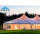 Clear Span Wedding Reception Tent Selectable Size Soft PVC Walls / Glass Walls