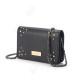 Ladies Genuine Leather Rivet Square Shoulder Crossbody Bags With Long Chain