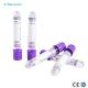 ISO9001 Glass Blood Collection Tubes 5ml Lavender Top EDTA Tube