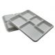 6 Inch Waterproof Tableware Square Sugarcane Waste Plates