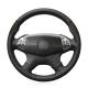 Design Suede Black Genuine Leather Hand Stitching Steering Wheel Cover For Acura TL 2005 2006