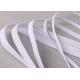 Custom Flat Elastic Rope White Black Color Durable With High Elasticity