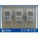 Three Compartment Waterproof Telecom Equipment Outdoor Cabinet Galvanized Steel