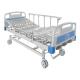 Three function Manual Patients Adjustable Bed Hospital Furniture With Central lock