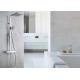 Chrome Finished Brass Thermostatic Shower Set Cold And Hot Water ROVATE