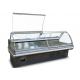curved Glass Dishes Showcase Deli Display Refrigerator With Digital Elitech Thermostat