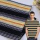 Skin Friendly Comfortable Striped Cotton Fabric For Polo Shirt