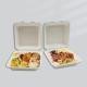 Bagasse Clamshell Biodegradable To Go Box Compostable Lunch Box