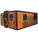 Chinese Design Style Steel Container House With Bathroom 20ft Portable Folding Extendable