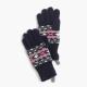 Customized Winter Knitted Gloves With Fingers / Fair Isle Jacquard Pattern