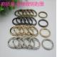 Mutil-color round shape 24 mm iron metal split key ring clip wholesale
