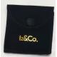 Black Color Microfiber Substrate FM-BAG-001 Velvet Jewelry Bag