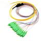 Fan Out Fiber Optic Patch Cord Ribbon Pigtail Singlemode Bundle Durability