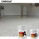 Flake Broadcast System Epoxy Resin Floor Coating Standard Solid Colors Topcoat