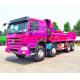 Hydraulic 50 - 60 Ton Dump Truck , HOWO 8x4 Strengthened Quad Axle Dump Truck