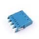 Space-Saving FTTH Solutions Standard Flange Earless Square LC UPC Optic Fiber Adapter