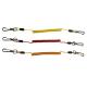 Transparent Coloured Anti Lost Coiled Lanyard Tether 1.5m