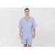 Polycotton Yarn Dyed Mens Striped Pajamas / Mens Summer Pajamas Shorts