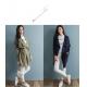 Fashion lady wind coat HM6001(clothing factory)