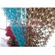 Decorative Aluminum Chain Fly Screen , Hanging Jack Chain Mail For Door Curtain