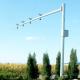 Q345 Traffic Security Camera Mast 8m Steel Street Lighting Poles