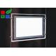 Suspension 3014 SMD LED Crystal Light Box 11mm thick For Window Poster Display