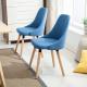 Velvet Fabric Hotel 50pcs Wooden Dining Chairs