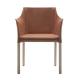Office O CAP Fiberglass Arm Chair With Pigmented Leather Body