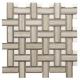 Onyx White Chevron Mosaic Tile , 7 / 8mm Thick Bathroom Stone Mosaic Tile