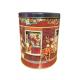 Holiday Carousel Musical Metal Cookie Tins Food Tin Can For Promotion Packaging