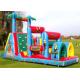 Commercial Inflatable Obstacle Course , Adult And Kid Blow Up Obstacle Course