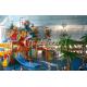 Indoor Kid's Water Playground Fiberglass Spiral Water Slide for Holiday Resort