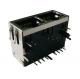 ARJM12A1-811-BA-CW2 Multi-port Rj45 1x2 Ethernet Connector Dual Port 5G BASE - T