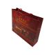 Paper Material Background Full Brown Color Printing Customized Design Paper Bags OEM Printing Factory with Rigid Handle