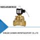 A3 Low Voltage Fluid Brass Solenoid Valve Two Way 0 . 5 - 10 kgf / cm ² Pressure