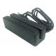 Black  USB Hi&Lo Co 3Track Magnetic Stripe ReaderReader with dual magnetic head