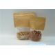 Kraft Paper Resealable k Stand Up Pouches / Food Packaging Pouches