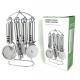 Kitchen Utensils Sets with Silk Printing Logo 201/410 Stainless Steel Cooking Tools