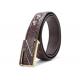 Custom logo fashion casual belt alloy automatic buckle crocodile men's belts