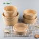 Disposable Christmas Kraft Paper Cup Bowl For Sushi Cookies