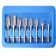 Fengke 8pcs 1/4 Shank Diameter Double Cut Tungsten Carbide Grinding Burr Bit Set For Polishing Steel