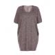 Knitted Soft Cotton Fabric Ladies Plus Size Dresses Sweater Dress With Round Neck