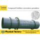 20 TPH Compound Organic Fertilizer Rotary Drum Granulator With Round Ball Shape