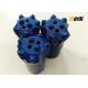 Tungsten Carbide Tapered Button Drill Bit For Rock / Mining 7/11/12 Degree