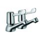 Coral 3/4 Pair Bath Taps Brass Polished With Elegant Chrome Finish